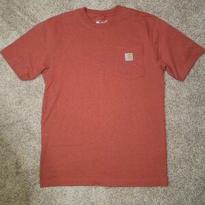 Carhartt K87 Loose Fit Heavyweight Work Tee Tshirt Burnt Orange